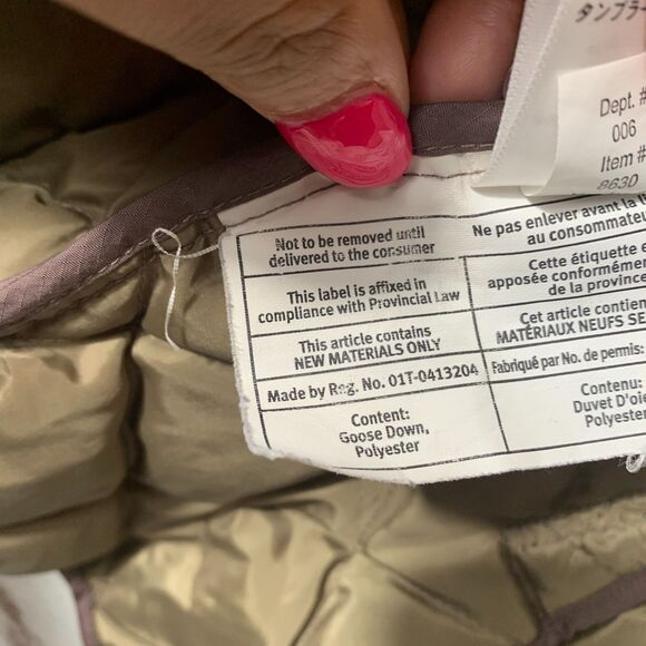 Eddie Bauer Quilted Jacket Medium Mauve Purple Fall Layering Classic Core Style - Picture 9 of 13